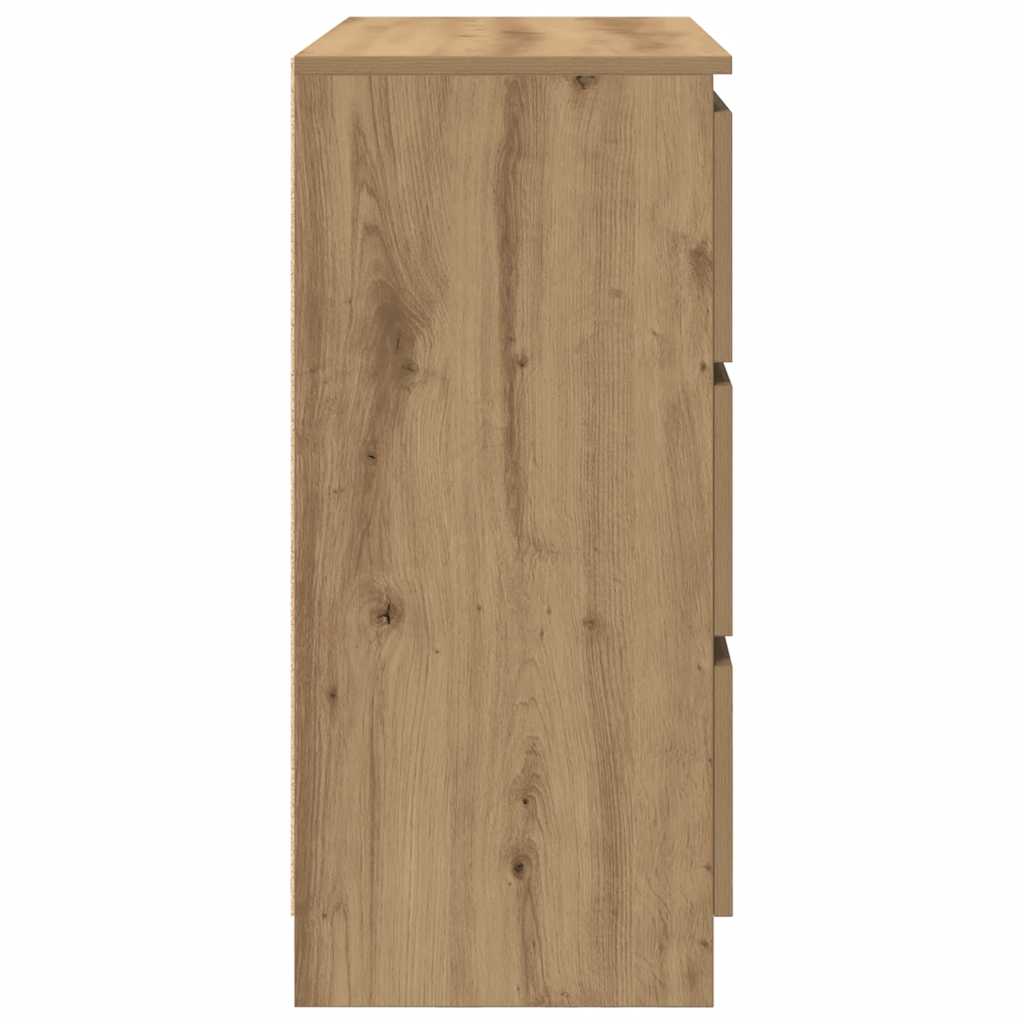 skænk 80x35x76 cm konstrueret træ kunsteg