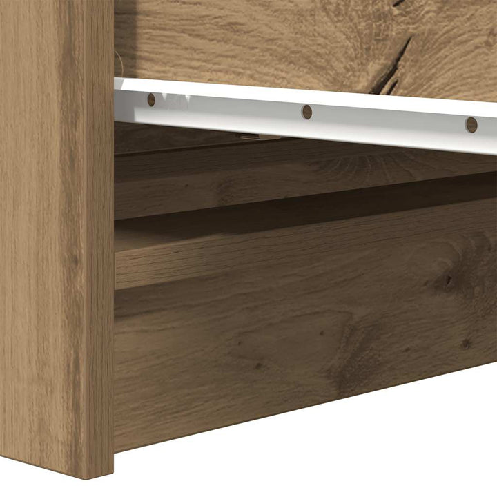 skænk 80x35x76 cm konstrueret træ kunsteg