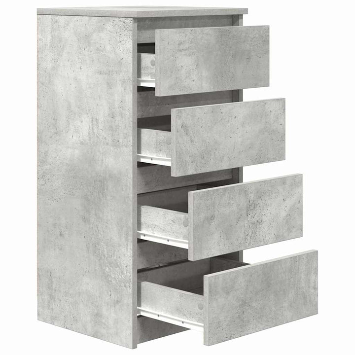 skænk 37,5x35x76 cm konstrueret træ betongrå