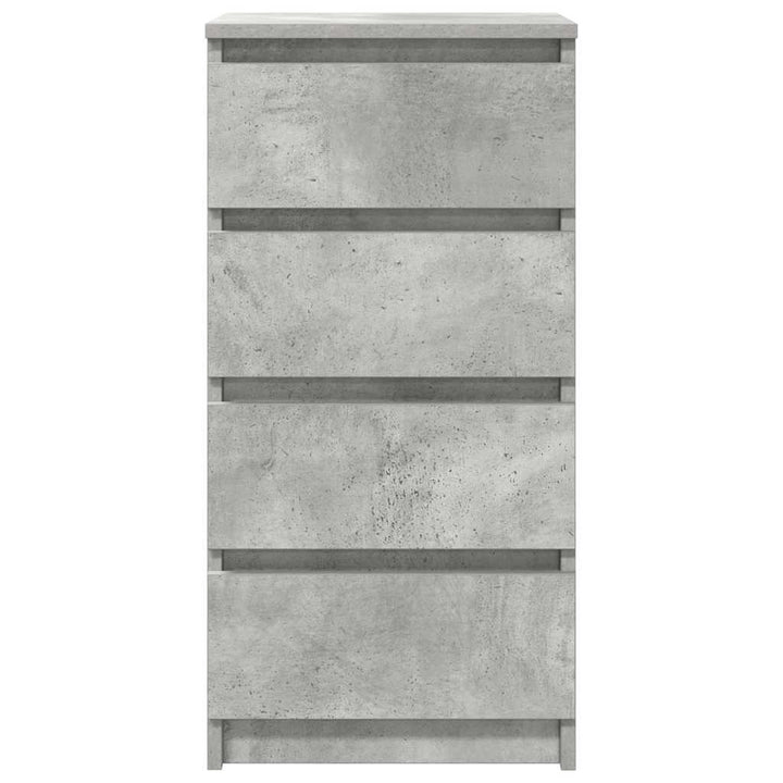 skænk 37,5x35x76 cm konstrueret træ betongrå