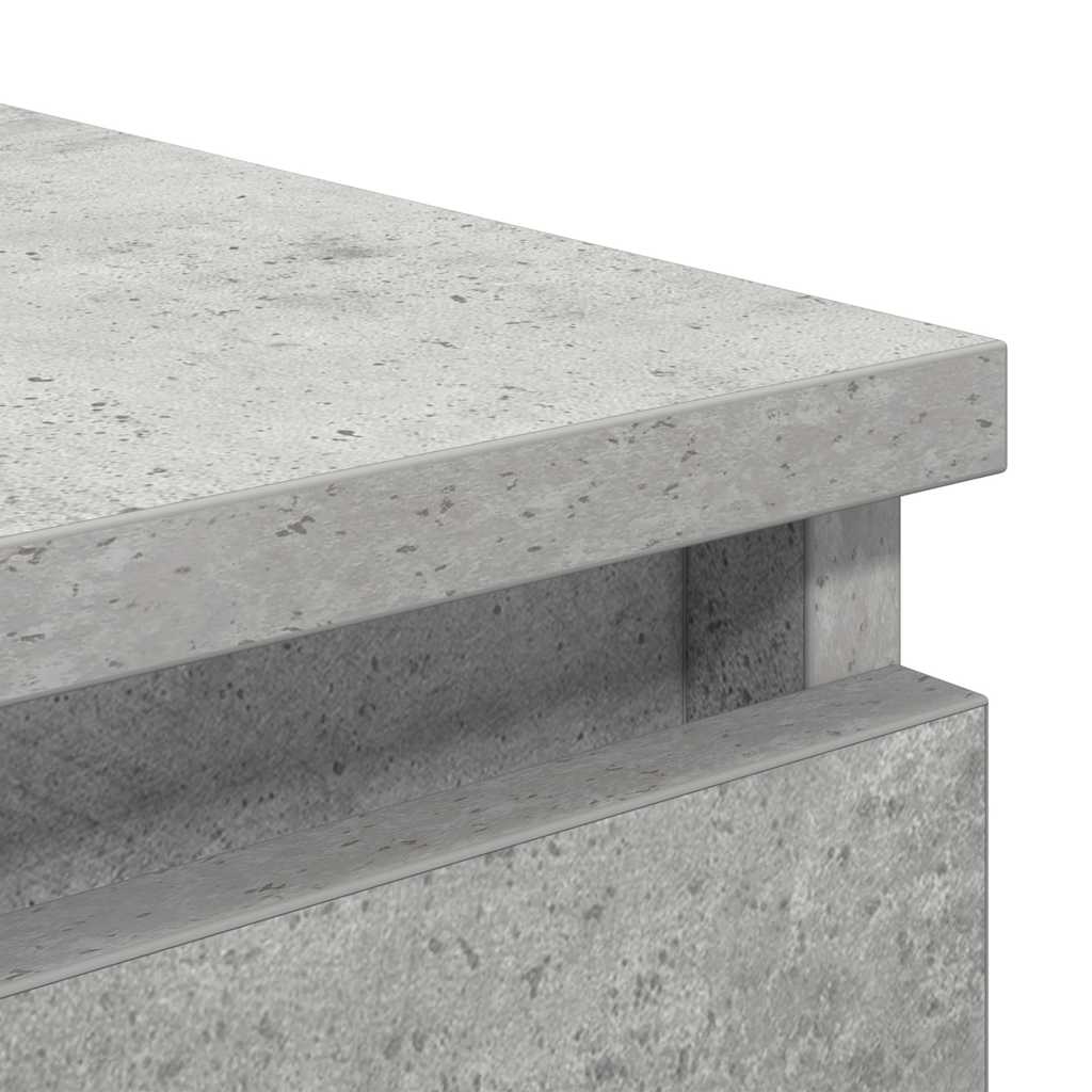 skænk 37,5x35x76 cm konstrueret træ betongrå