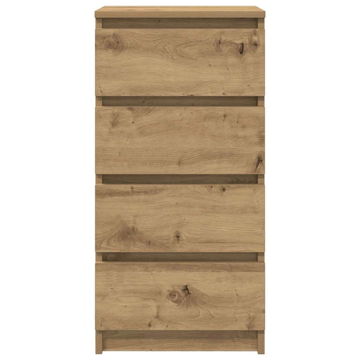 skænk 37,5x35x76 cm konstrueret træ kunsteg