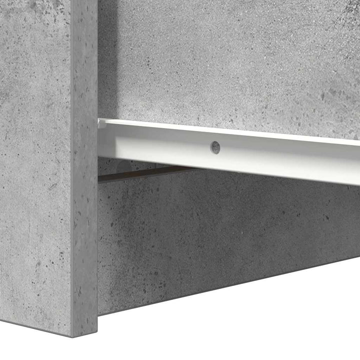 skænk med skuffer 37,5x35x99 cm konstrueret træ betongrå