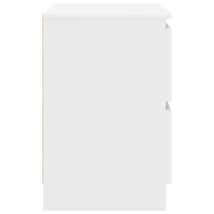 tv-bord 40x35x54 cm konstrueret træ hvid