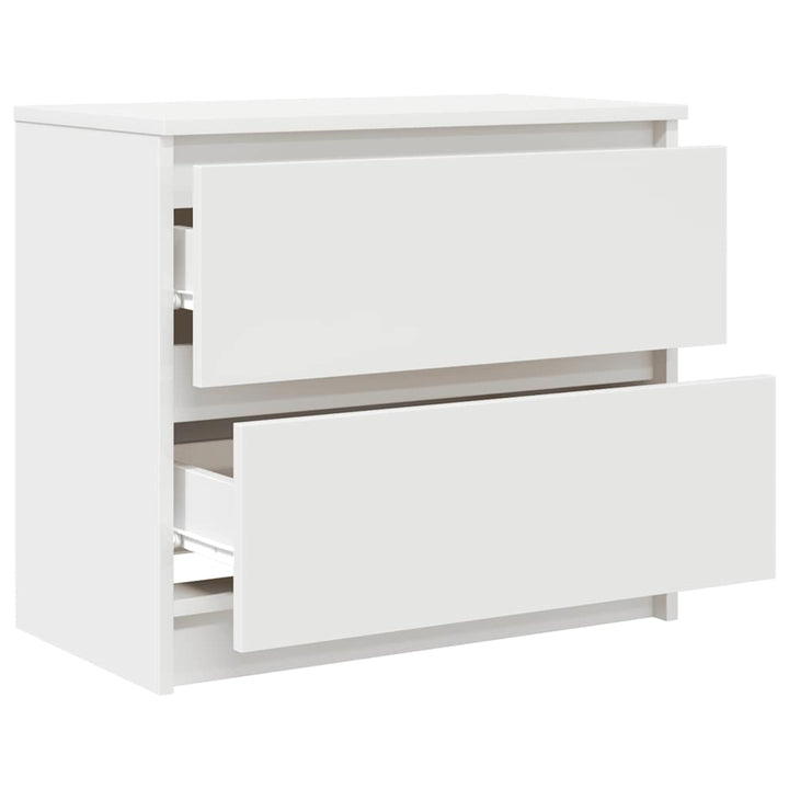 tv-bord 60x35x54 cm konstrueret træ hvid
