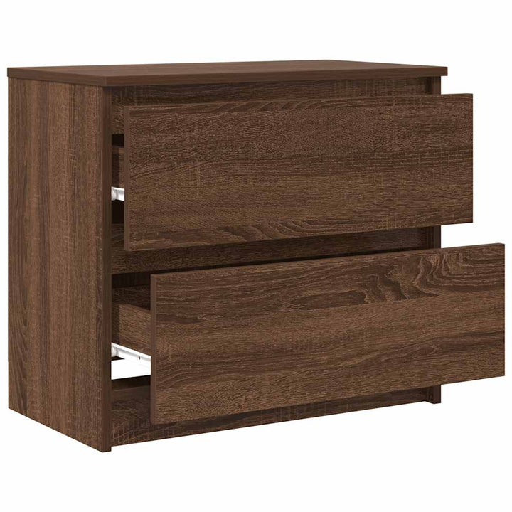 tv-bord 60x35x54 cm konstrueret træ brun egetræsfarve