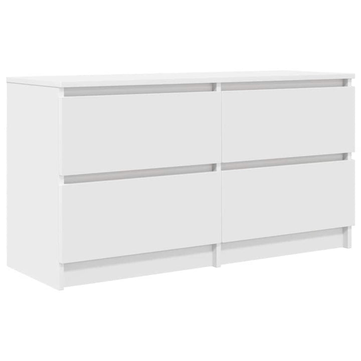 tv-bord 100x35x54 cm konstrueret træ hvid