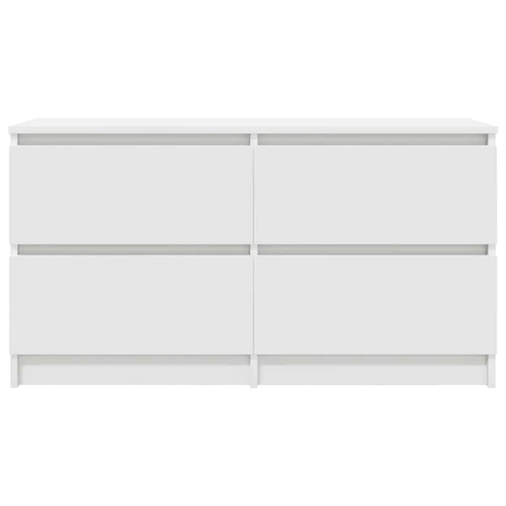tv-bord 100x35x54 cm konstrueret træ hvid