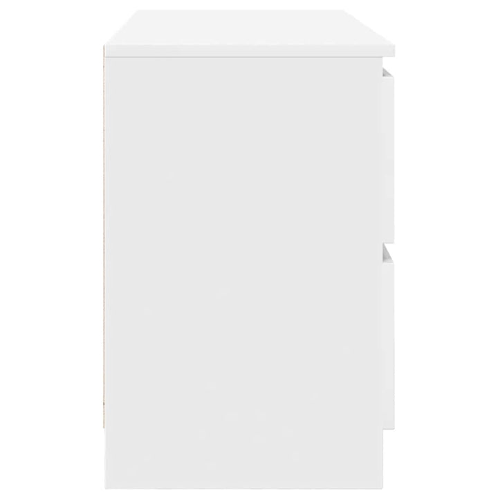 tv-bord 100x35x54 cm konstrueret træ hvid
