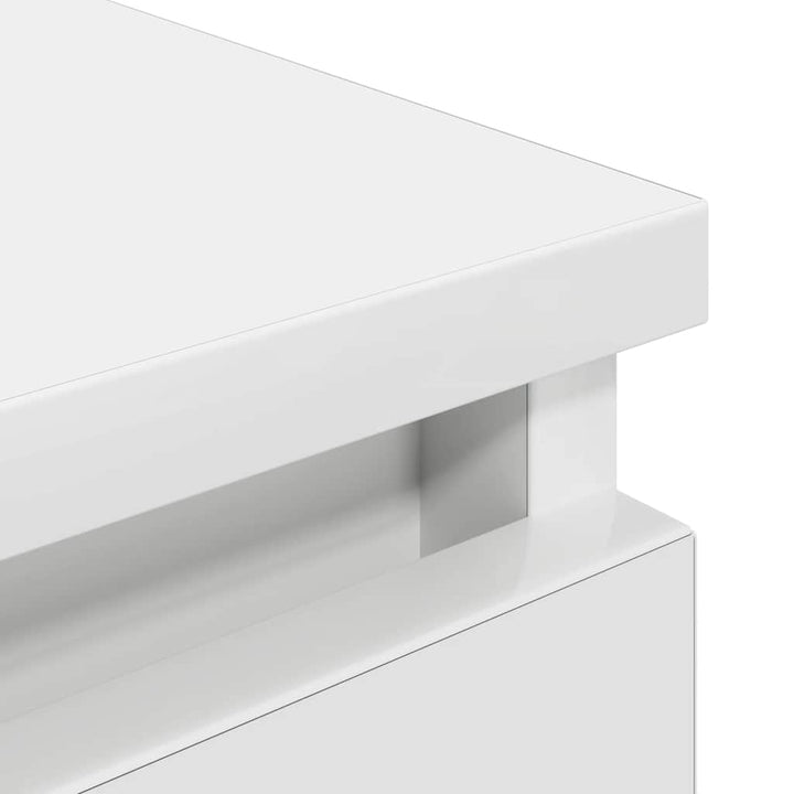 tv-bord 100x35x54 cm konstrueret træ hvid