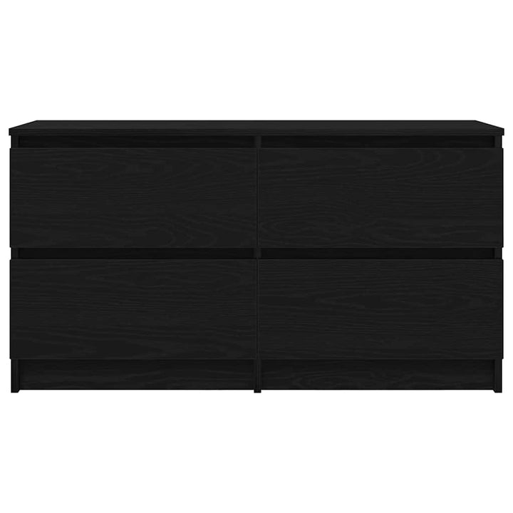 tv-bord 100x35x54 cm konstrueret træ sort