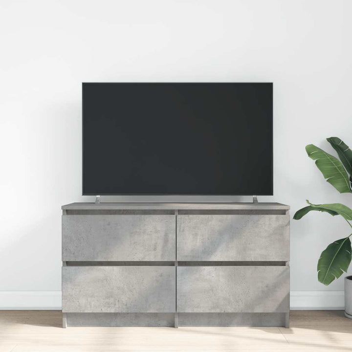 tv-bord 100x35x54 cm konstrueret træ betongrå