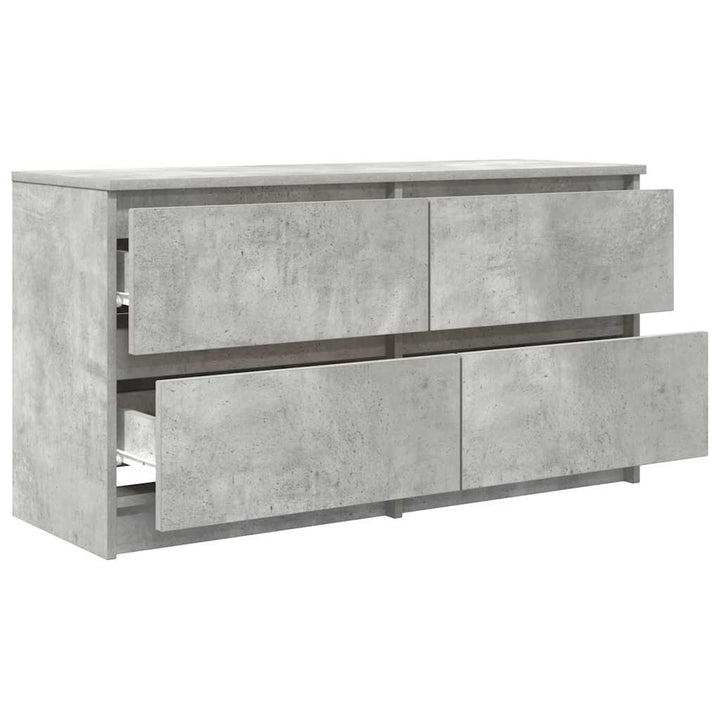tv-bord 100x35x54 cm konstrueret træ betongrå