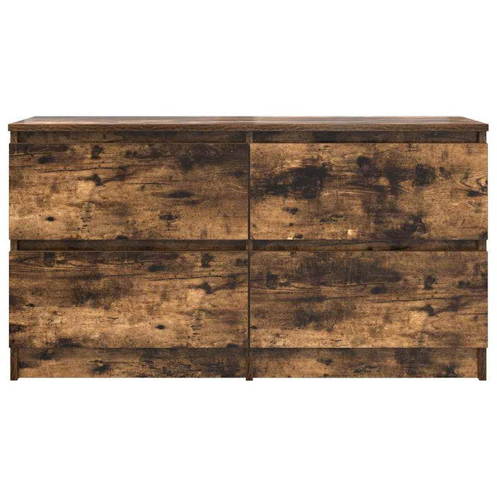 tv-bord 100x35x54 cm konstrueret træ røget egetræsfarve