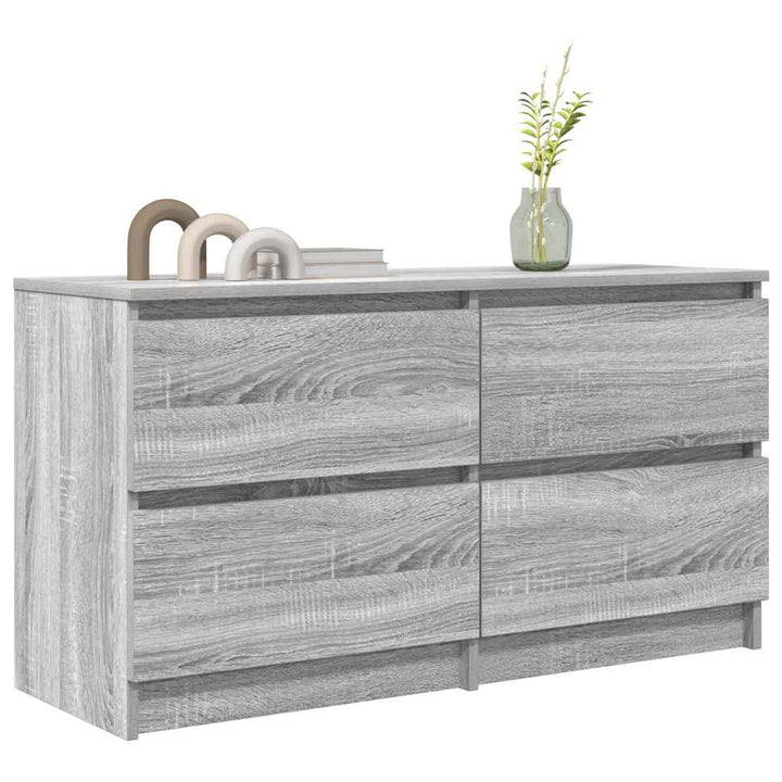 tv-bord 100x35x54 cm konstrueret træ grå sonoma-eg