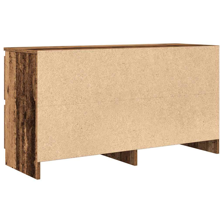 tv-bord 100x35x54 cm konstrueret træ antikt trælook