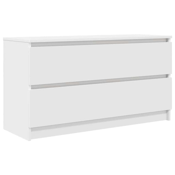 tv-bord 100x35x54 cm konstrueret træ hvid