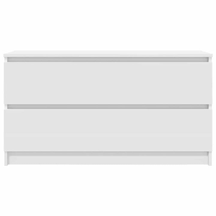 tv-bord 100x35x54 cm konstrueret træ hvid