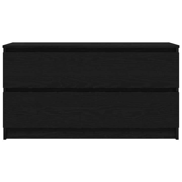 tv-bord 100x35x54 cm konstrueret træ sort