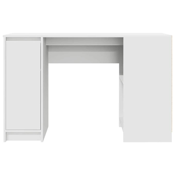 skrivebord 120x42x76 cm konstrueret træ hvid