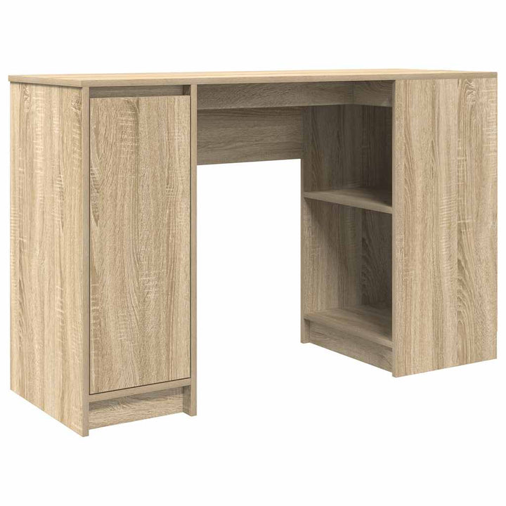 skrivebord 120x42x76 cm konstrueret træ sonoma-eg