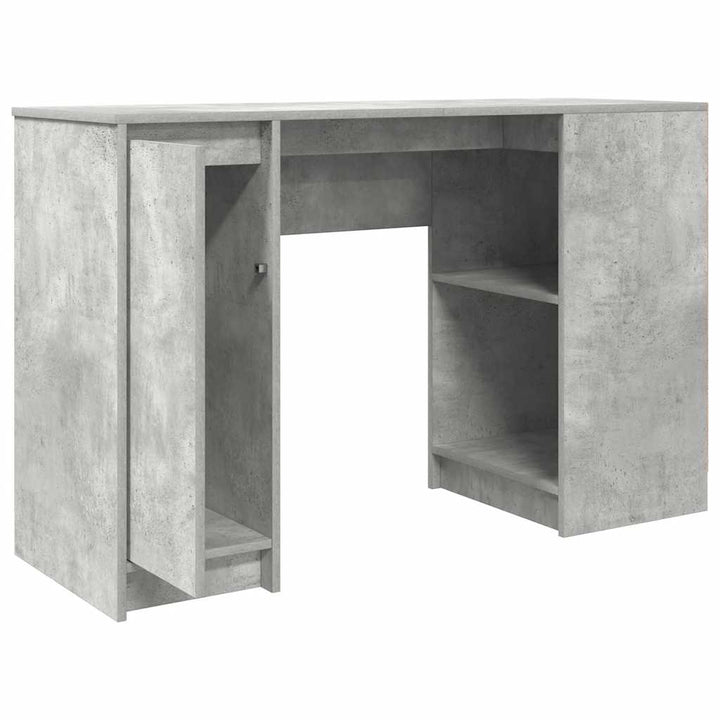 skrivebord 120x42x76 cm konstrueret træ betongrå