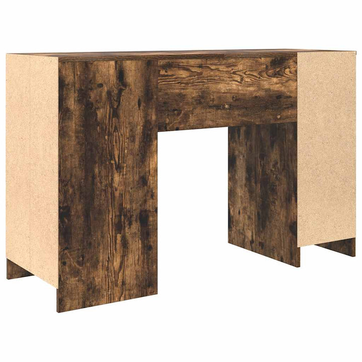 skrivebord 120x42x76 cm konstrueret træ røget egetræsfarve