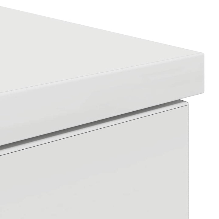 skrivebord 86x49x76 cm konstrueret træ hvid