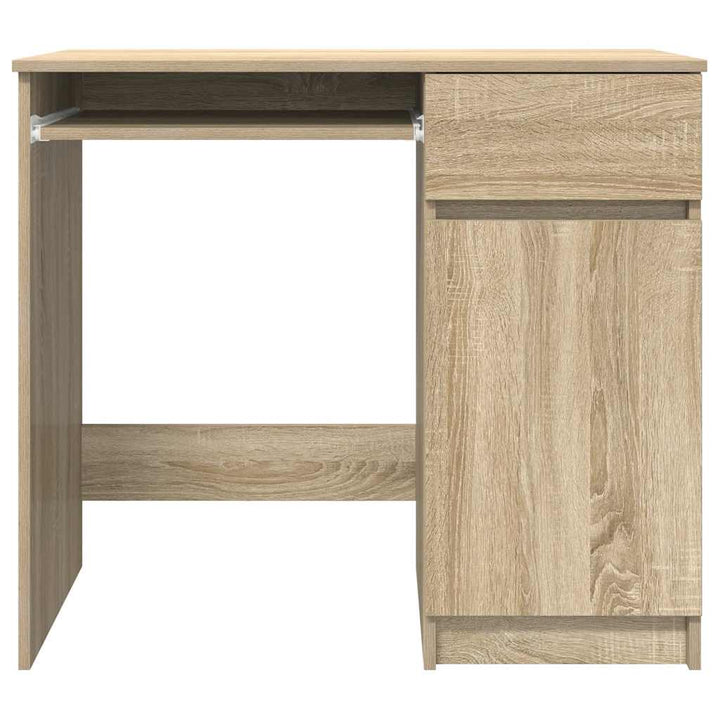 skrivebord 86x49x76 cm konstrueret træ sonoma-eg