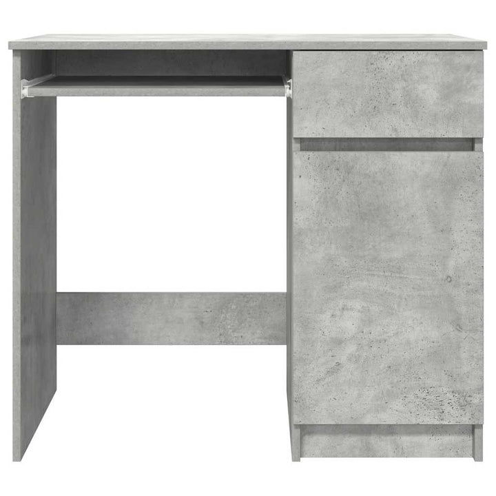 skrivebord 86x49x76 cm konstrueret træ betongrå