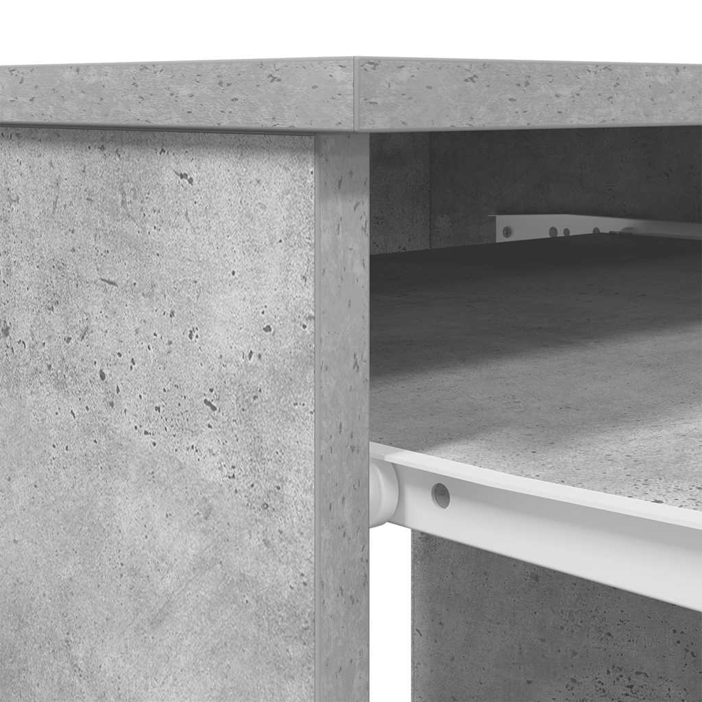 skrivebord 86x49x76 cm konstrueret træ betongrå