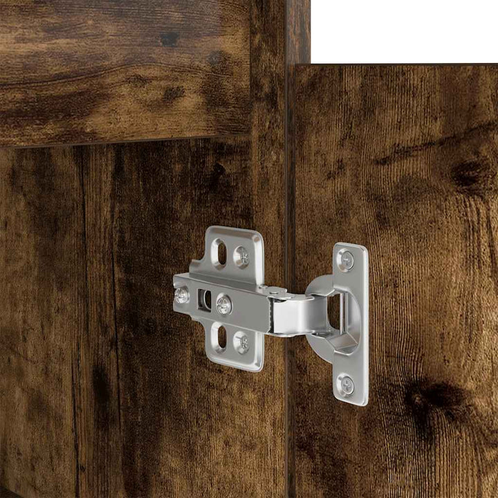 skrivebord 86x49x76 cm konstrueret træ røget egetræsfarve