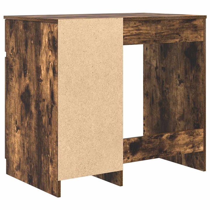 skrivebord 86x49x76 cm konstrueret træ røget egetræsfarve