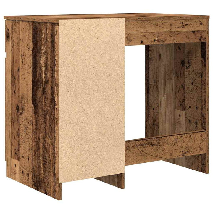 skrivebord 86x49x76 cm konstrueret træ gammelt trælook