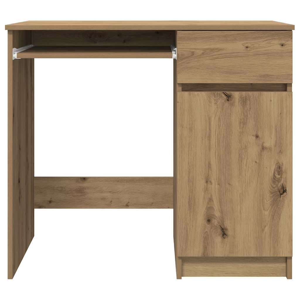 skrivebord 86x49x76 cm konstrueret træ kunsteg