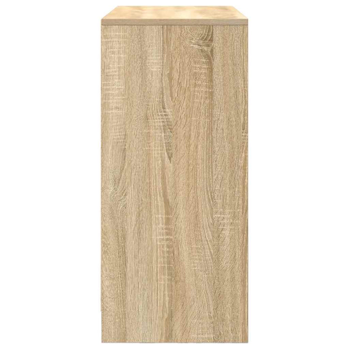 skænk med skuffer og låger 70,5x34x74,5 cm sonoma-eg