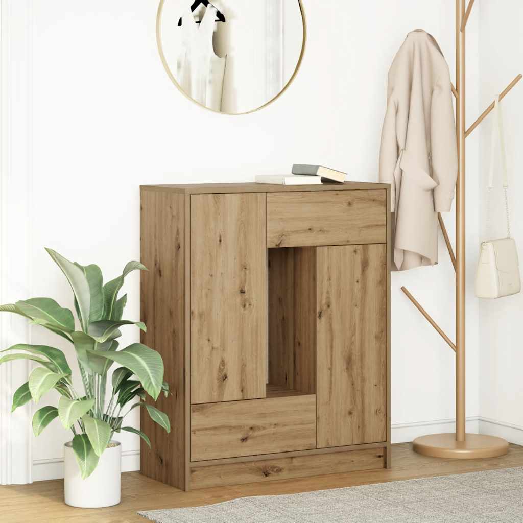 skænk med skuffer og låger 73x31x90 cm kunsteg