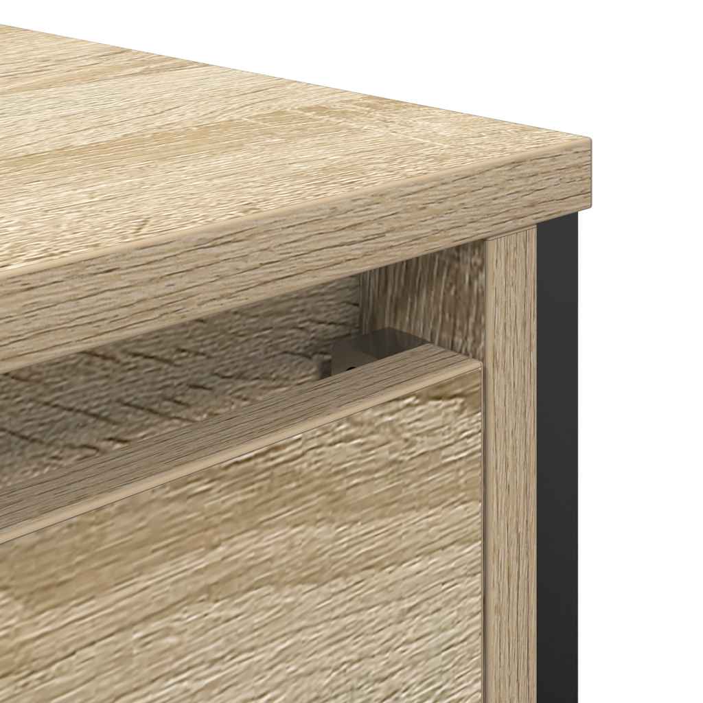 håndvaskskab med skuffer 90x34,5x60 cm sonoma-eg