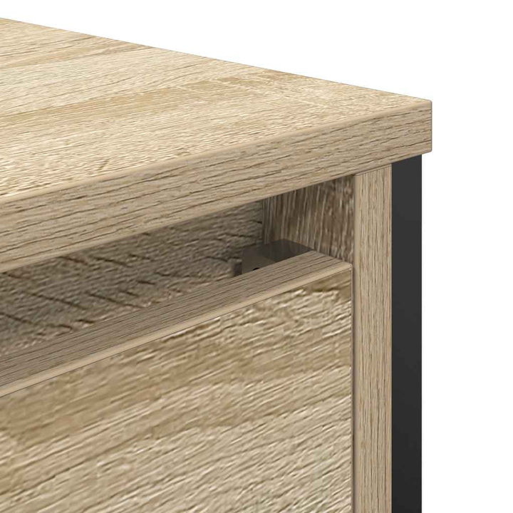 håndvaskskab med skuffer 90x34,5x60 cm sonoma-eg