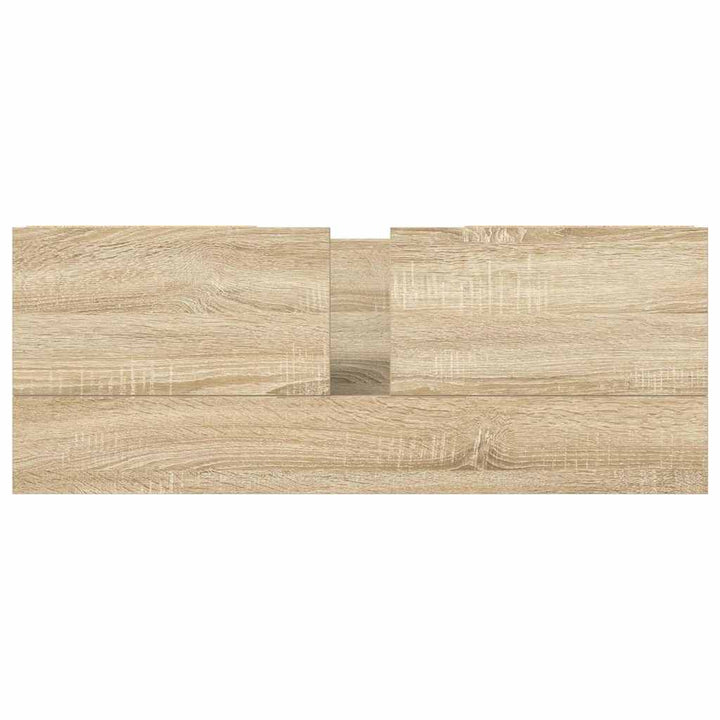 håndvaskskab med skuffer 90x34,5x60 cm sonoma-eg