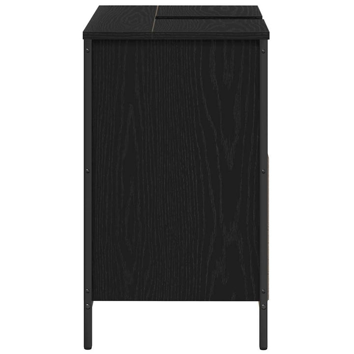 håndvaskskab til badeværelse 60x34,5x60 cm sort