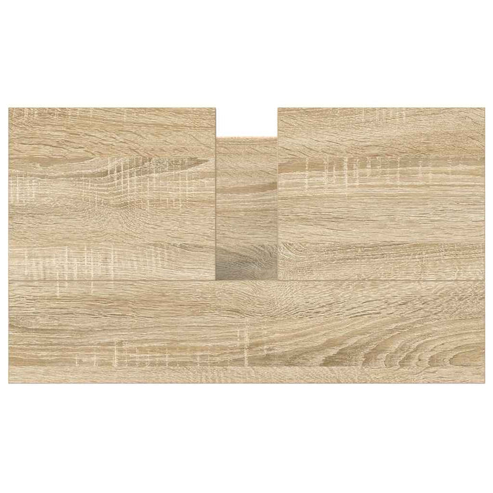 håndvaskskab til badeværelse 60x34,5x60 cm sonoma-eg