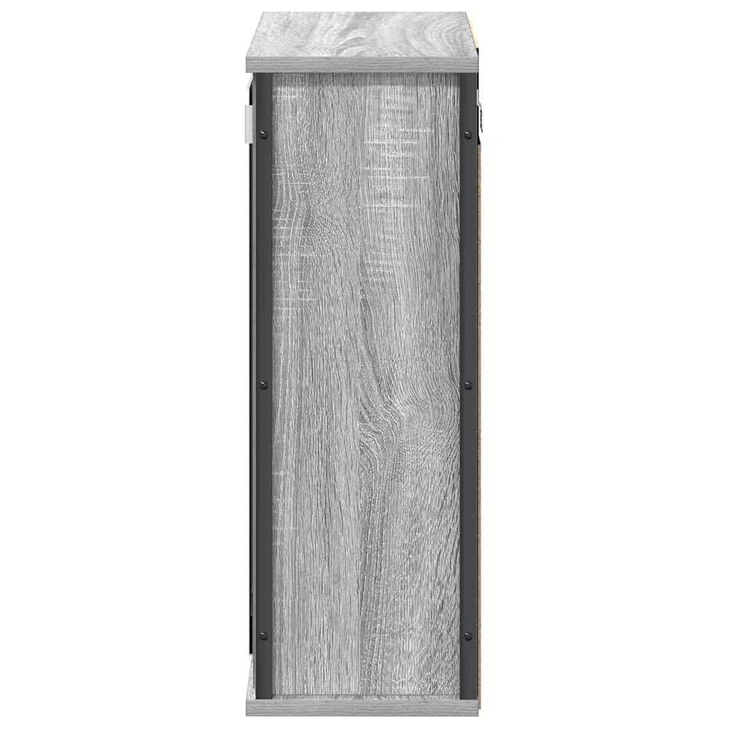 vægskab til badeværelse med spejl 50x21x60 cm sonoma-eg