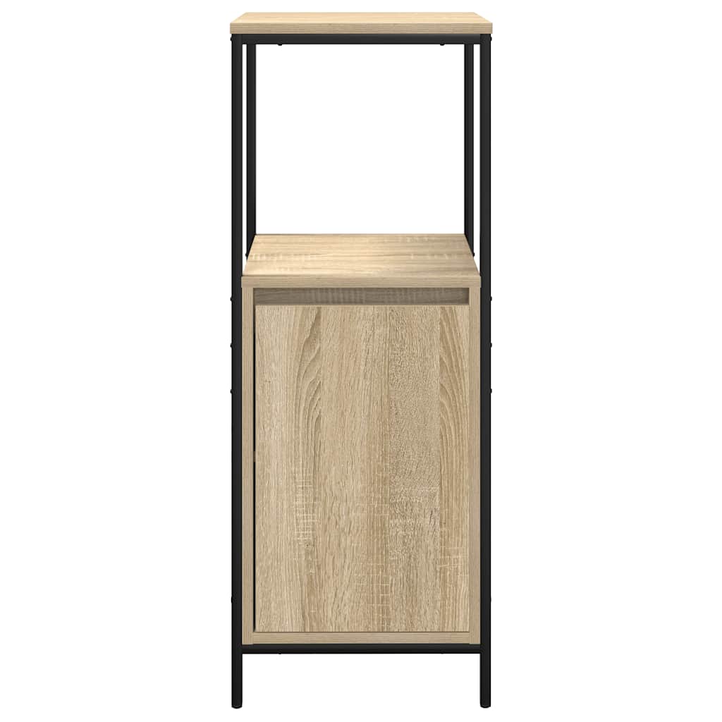 badeværelsesskab med hylder 36x35x95 cm sonoma-eg