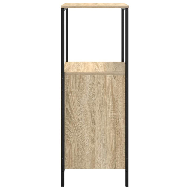 badeværelsesskab med hylder 36x35x95 cm sonoma-eg