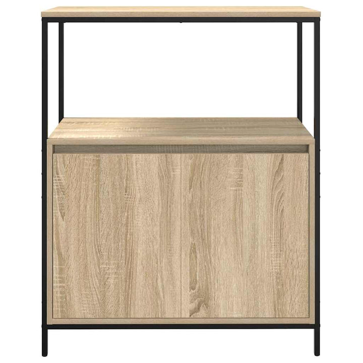 badeværelsesskab med hylder 76,5x35x95 cm sonoma-eg