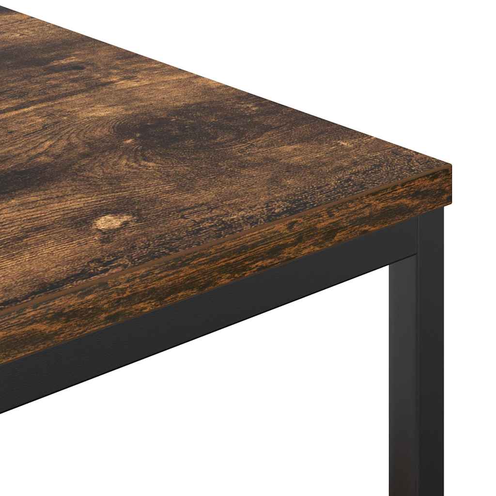 badeværelsesskab med hylder 76,5x35x95 cm røget egetræsfarve