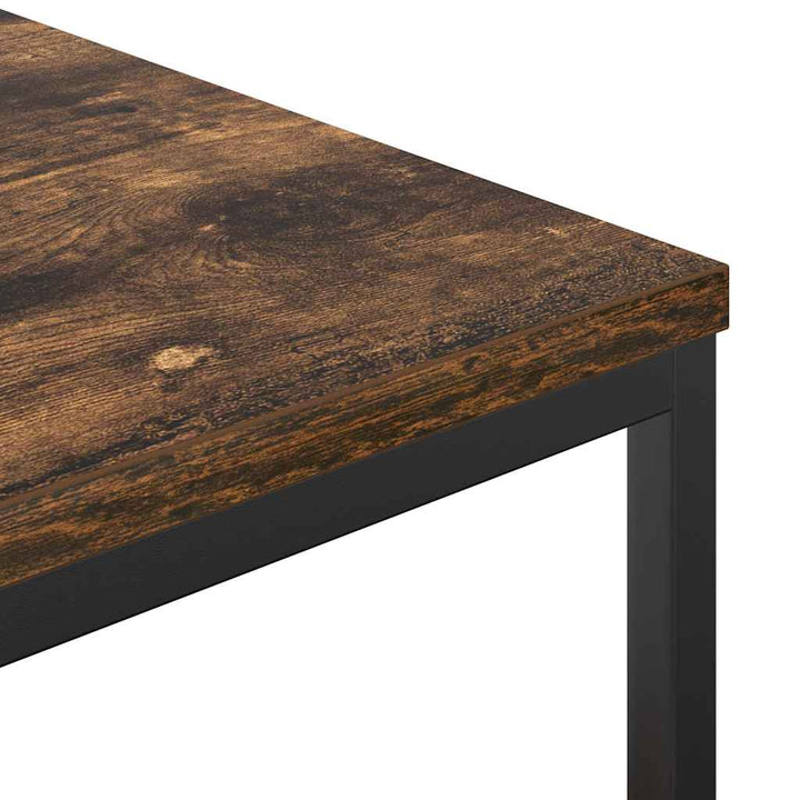 badeværelsesskab med hylder 76,5x35x95 cm røget egetræsfarve