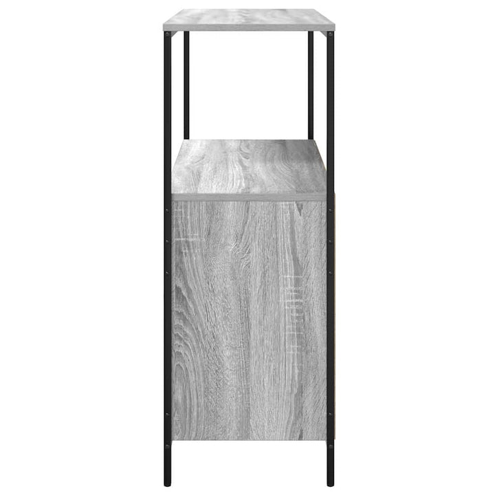 badeværelsesskab med hylder 76,5x35x95 cm grå sonoma-eg