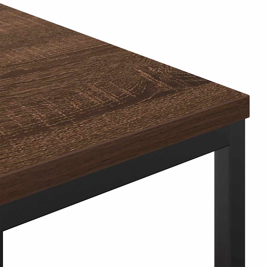 badeværelsesskab med hylder 76,5x35x95 cm brun egetræsfarve